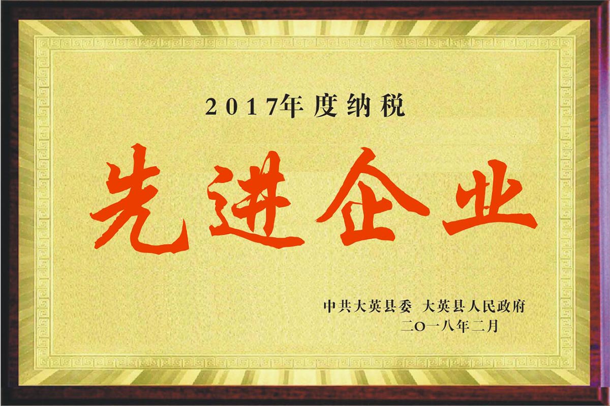 2017年度纳税先进企业